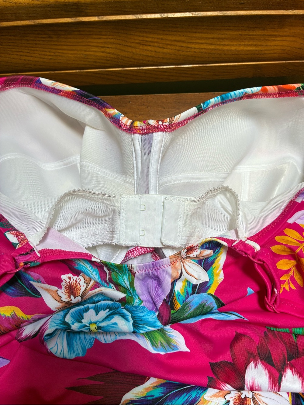 Fantasie - Bold Pink Floral womans Swim Tankini Top - Picture 5 of 5